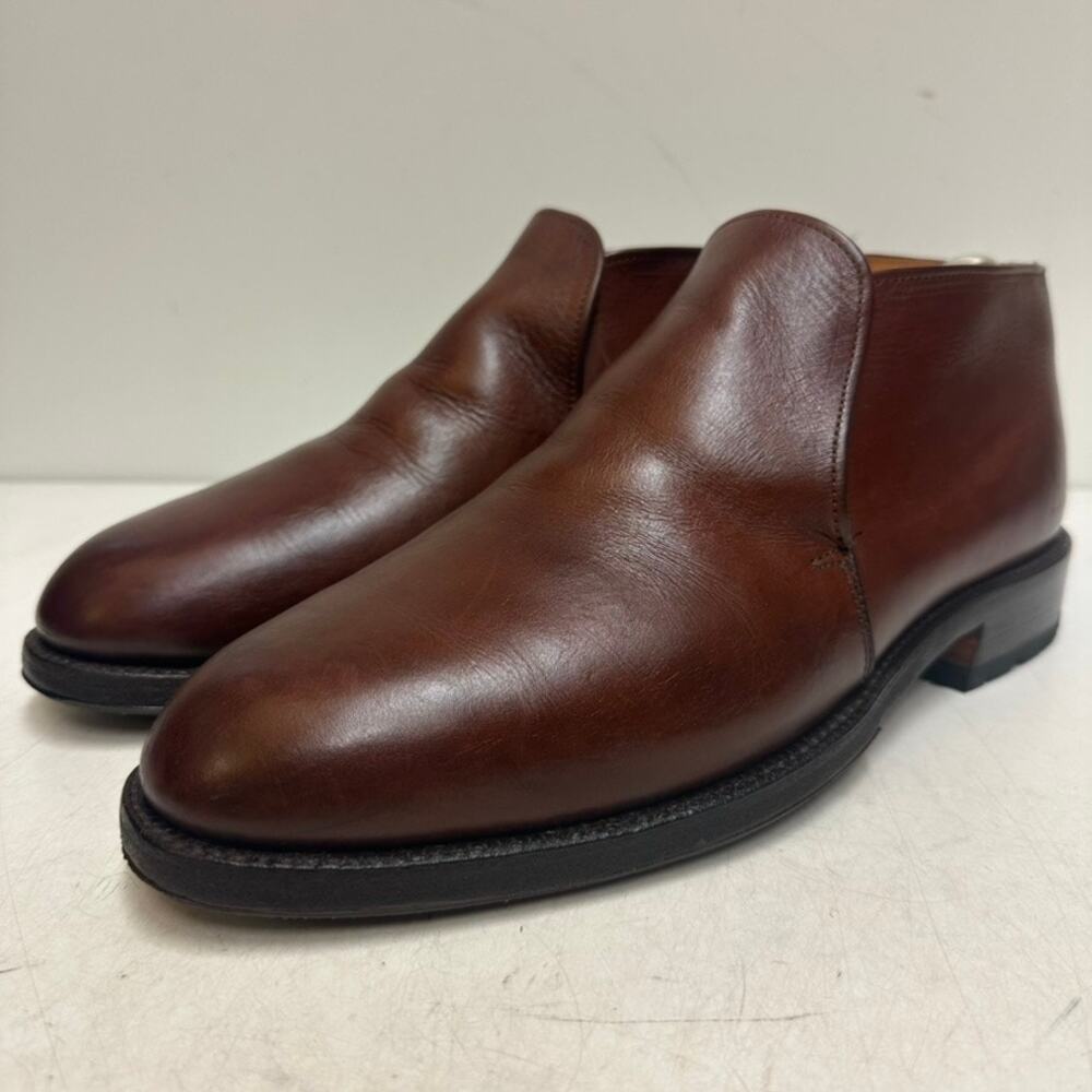 NEW HEELS Alden Dark Brown Calf Slip-On Chukka Boot CUSTOM Made in USA 10 E